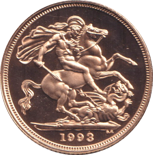 1993 GOLD SOVEREIGN ( PROOF )