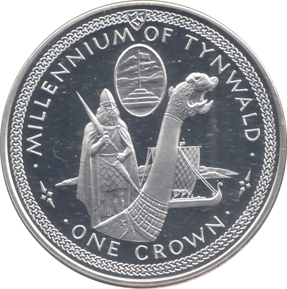 1979 SILVER PROOF CROWN MILLENNIUM OF TYNWALD