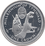 1979 SILVER PROOF CROWN MILLENNIUM OF TYNWALD