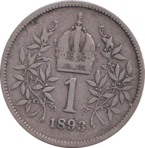 1893 SILVER CORONA AUSTRIA
