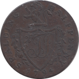 1794 SPALDING HALFPENNY TOKEN