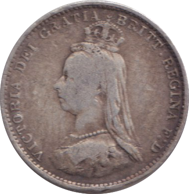 1887 THREEPENCE ( GF )