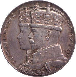 1935 SILVER KING GEORGE V SILVER JUBILEE MEDALLION 1