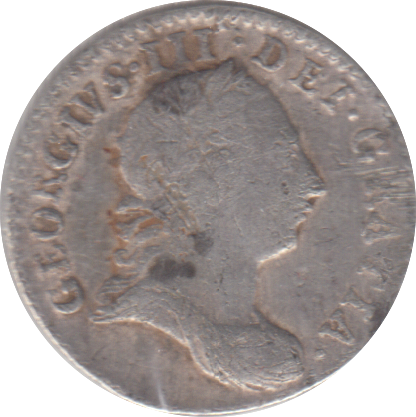 1762 MAUNDY THREEPENCE ( FINE )