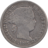 1863 SILVER 4 REAL SPAIN