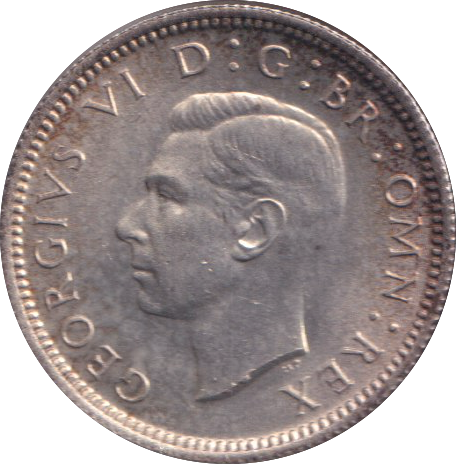 1943 SIXPENCE ( EF )