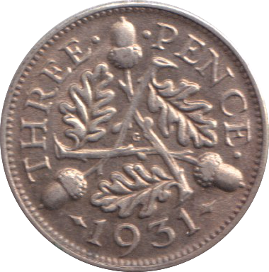 1931 THREEPENCE ( VF )