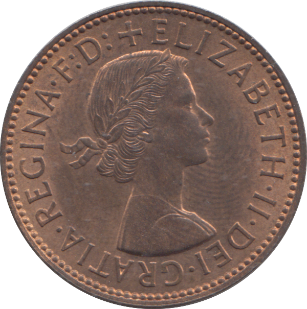 1956 HALF PENNY ( UNC )