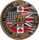 1944 MEDALLION D-DAY ENAMELLED VICTORY ALLIED FORCES