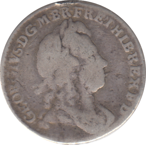 1723 SIXPENCE ( FINE )