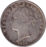 1881 HALFCROWN ( GVF )