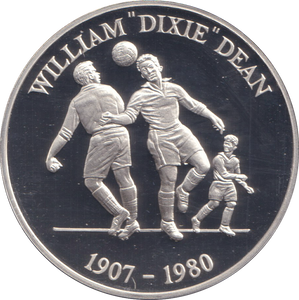 1996 SILVER PROOF WILLIAM 'DIXIE" DEAN EUROPEAN FOOTBALL CHAMPIONSHIP