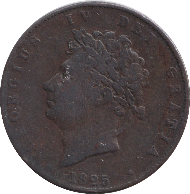1825 HALFPENNY ( FINE )
