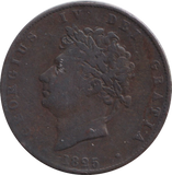 1825 HALFPENNY ( FINE )
