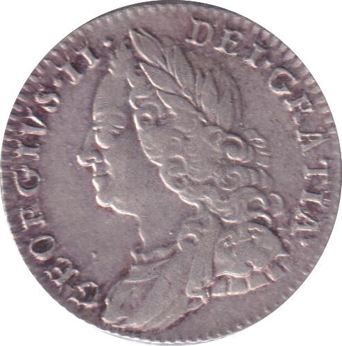 1758 SIXPENCE ( EF )
