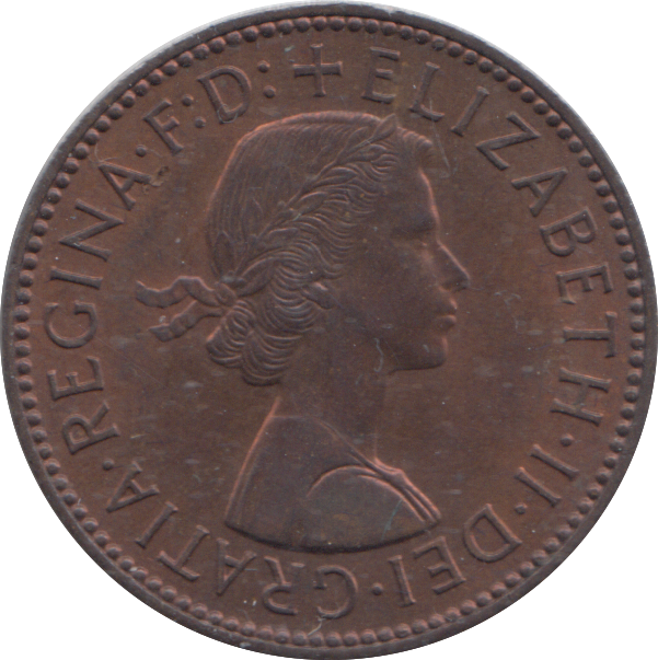 1964 HALF PENNY ( BU )