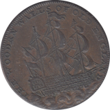 1795 YORK HALFPENNY TOKEN