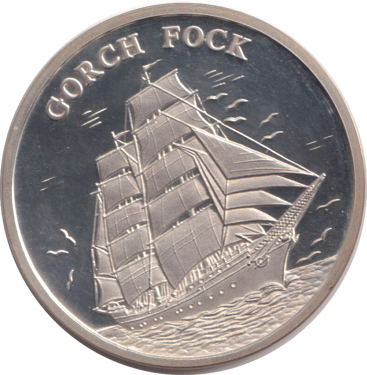 1995 SILVER CONQUEST OF THE WORLD OCEAN MEDALLION GERMANY