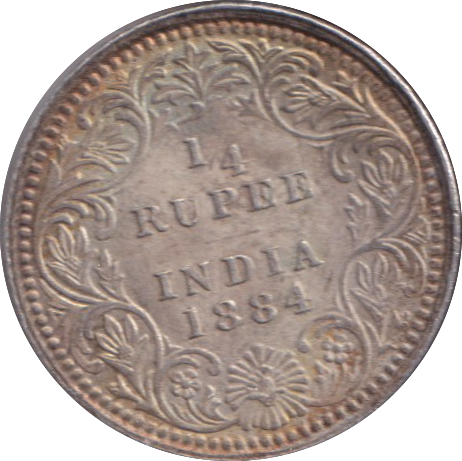 1884 1/4 RUPEE INDIA