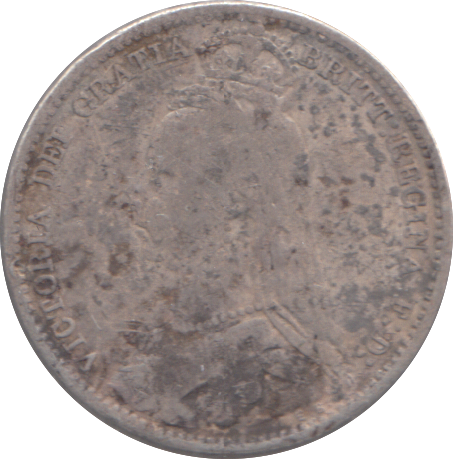 1891 SIXPENCE ( NF )