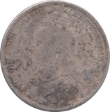 1891 SIXPENCE ( NF )