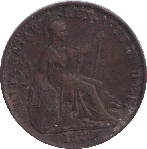 1822 FARTHING ( GVF )