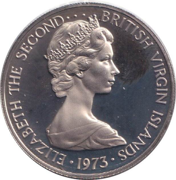 1973 PROOF 25 CENTS VIRGIN ISLANDS