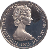 1973 PROOF 25 CENTS VIRGIN ISLANDS