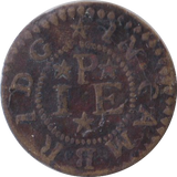 1667 CAMBRIDGE FARTHING TOKEN JAMES POTTER
