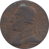 1792 BIRMINGHAM J HOWARD HALFPENNY TOKEN