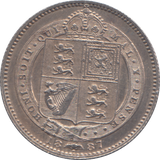 1887 SHILLING ( GVF )