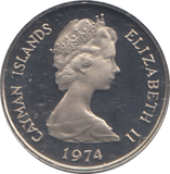 1974 5 CENTS CAYMAN ISLANDS