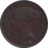 1851 HALF PENNY ( VF )