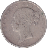 1886 HALFCROWN ( FINE )