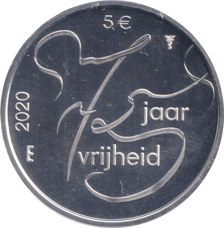 2020 SILVER NETHERLANDS 5 EUROS