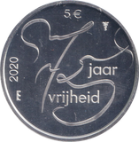 2020 SILVER NETHERLANDS 5 EUROS