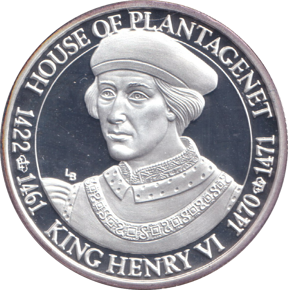 2002 SILVER PROOF 20 CROWN KING HENRY VI
