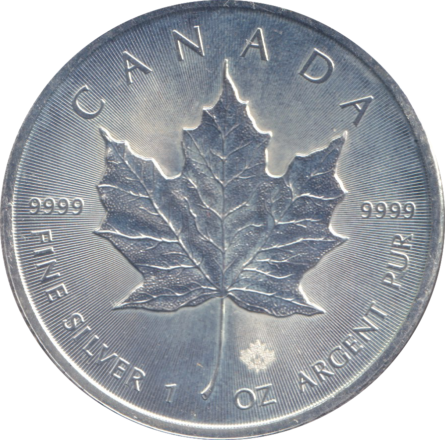 2015 1 OZ .999 SILVER CANADA FIVE DOLLAR