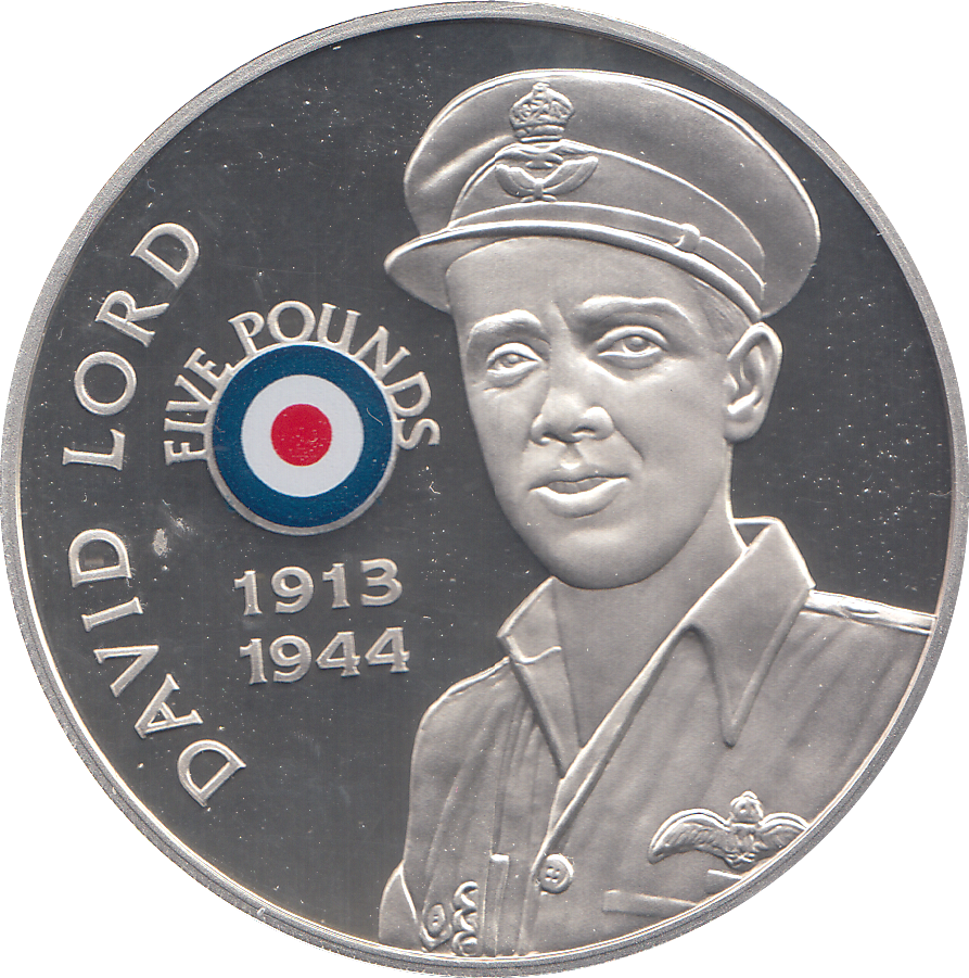 2008 SILVER PROOF £5 DAVID LORD