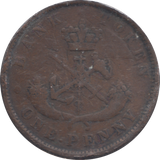 1852 CANADA PENNY BANK TOKEN