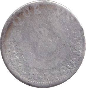 1760 SILVER QUARTER REALE MEXICO