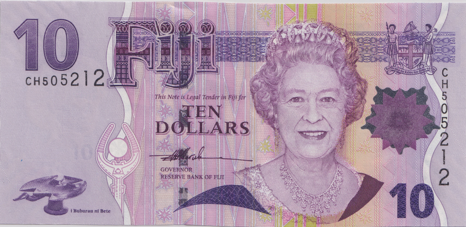 2007 TEN DOLLARS FIJI BANKNOTE REF-1802