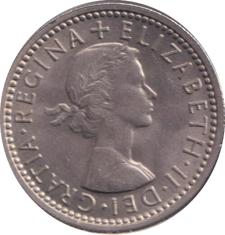 1960 SIXPENCE ( UNC )