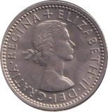 1960 SIXPENCE ( UNC )