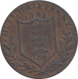 1791 HULL HALFPENNY TOKEN