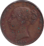 1839 FARTHING ( VF )