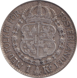 1941 SILVER SWEDEN KORONA