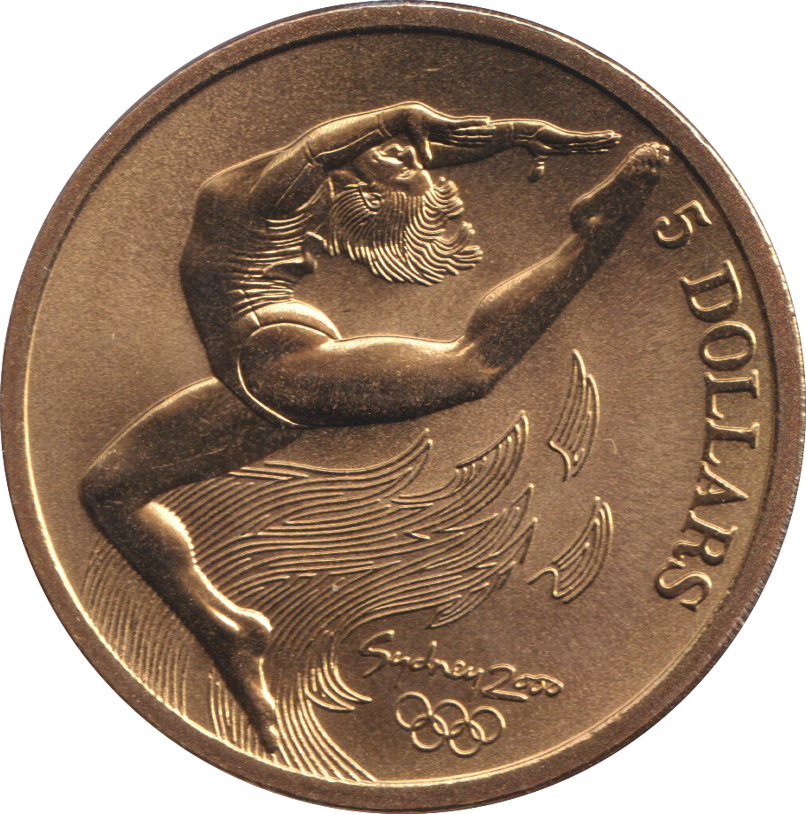2000 OLYMPIC 5 DOLLARS AUSTRALIA