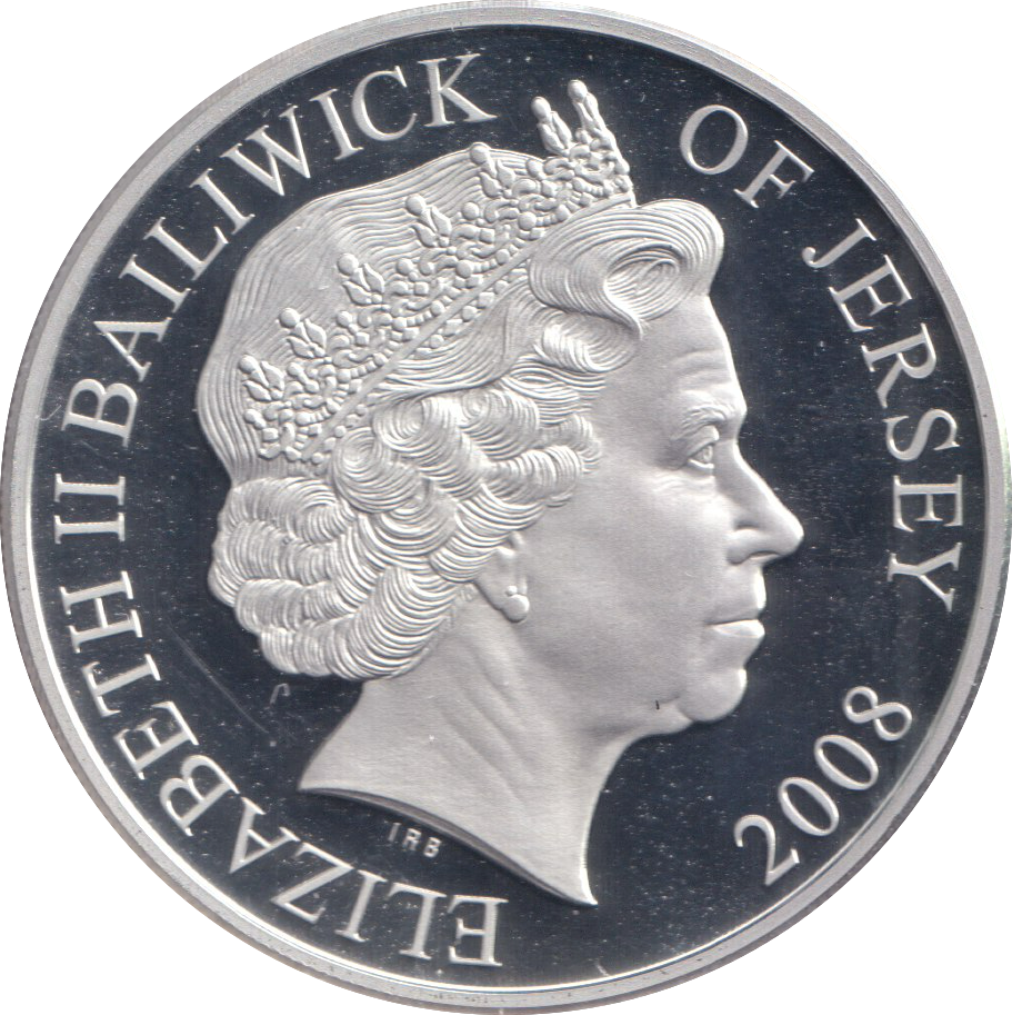 2008 SILVER PROOF R.J. MITCHELL FIVE POUNDS JERSEY
