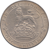 1907 SHILLING ( VF )